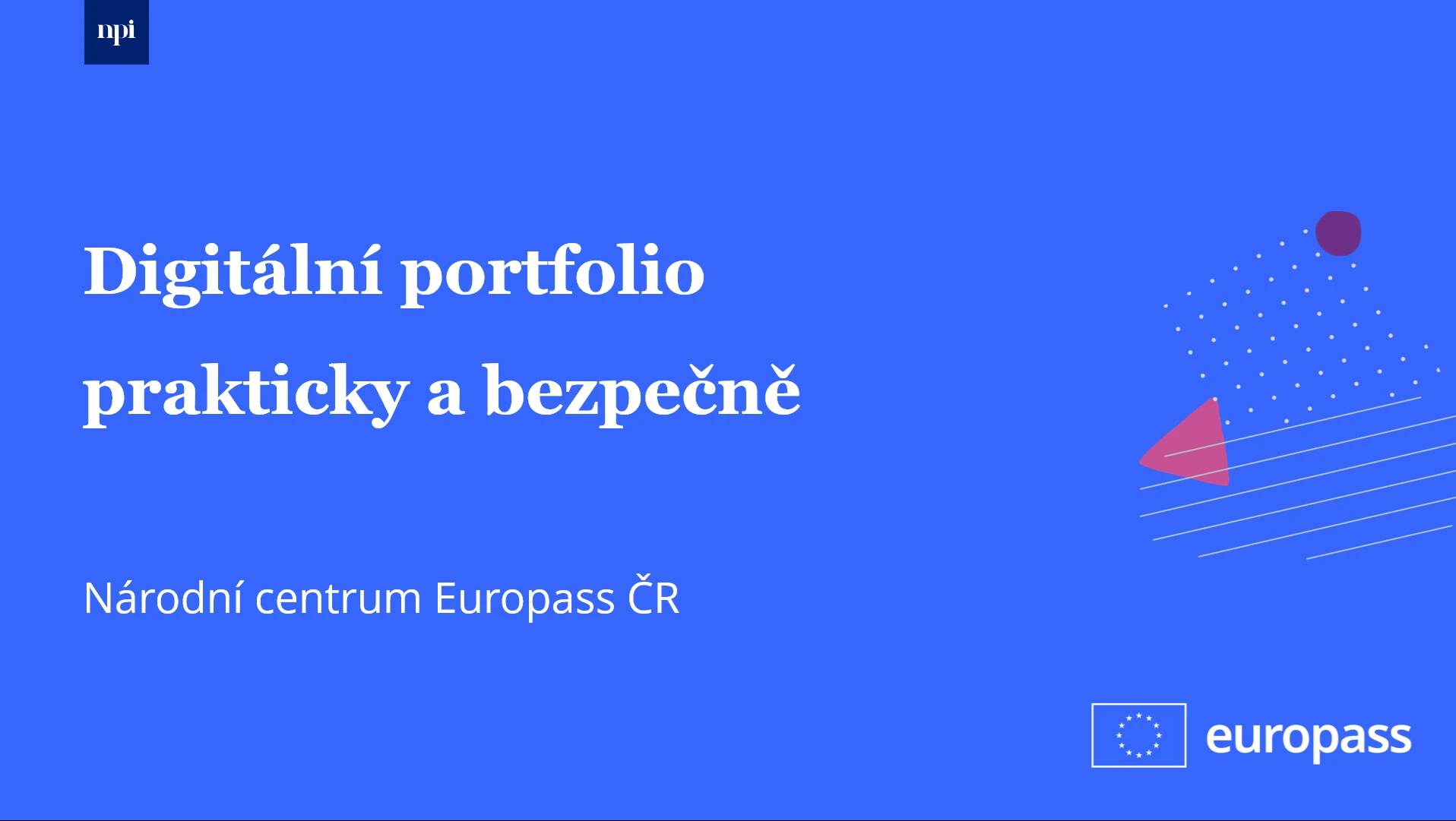 Prezentace: Digitální portfolio prakticky a bezpečně