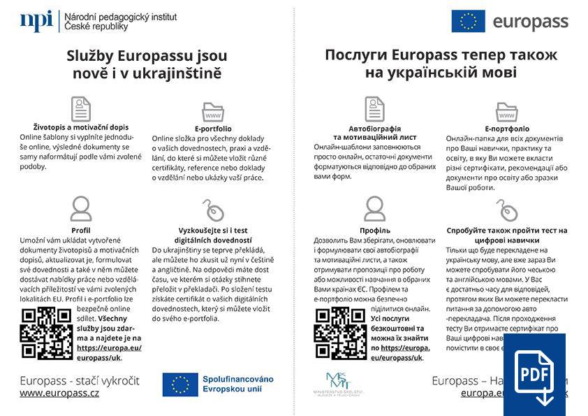 Služby Europassu v ukrajinštině